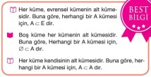 Alt Küme ve Özellikleri 9. Sınıf